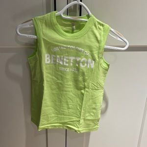 Kids Benetton cotton tank top size M